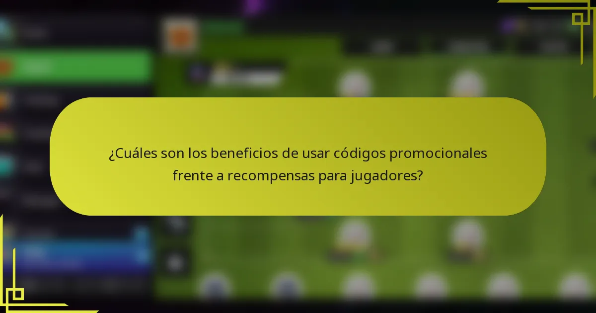 ¿Cuáles son los beneficios de usar códigos promocionales frente a recompensas para jugadores?